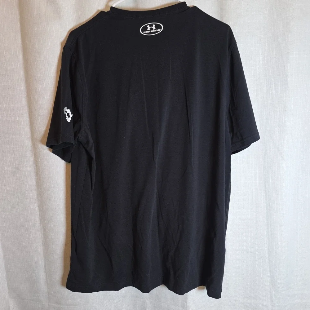 Under Armour UA Muhammad Ali t-shirt Large L Boxing Black tee HeatGear